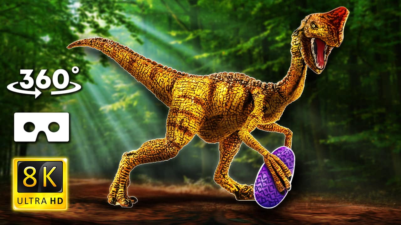 VR Jurassic Encyclopedia #8 – Oviraptor dinosaur facts VR 360 video education