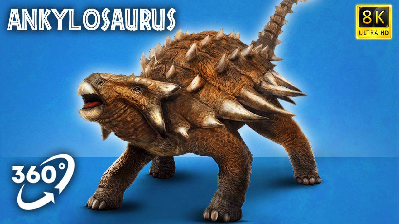 VR Jurassic Encyclopedia #18 – Ankylosaurus dinosaur facts VR 360 video education
