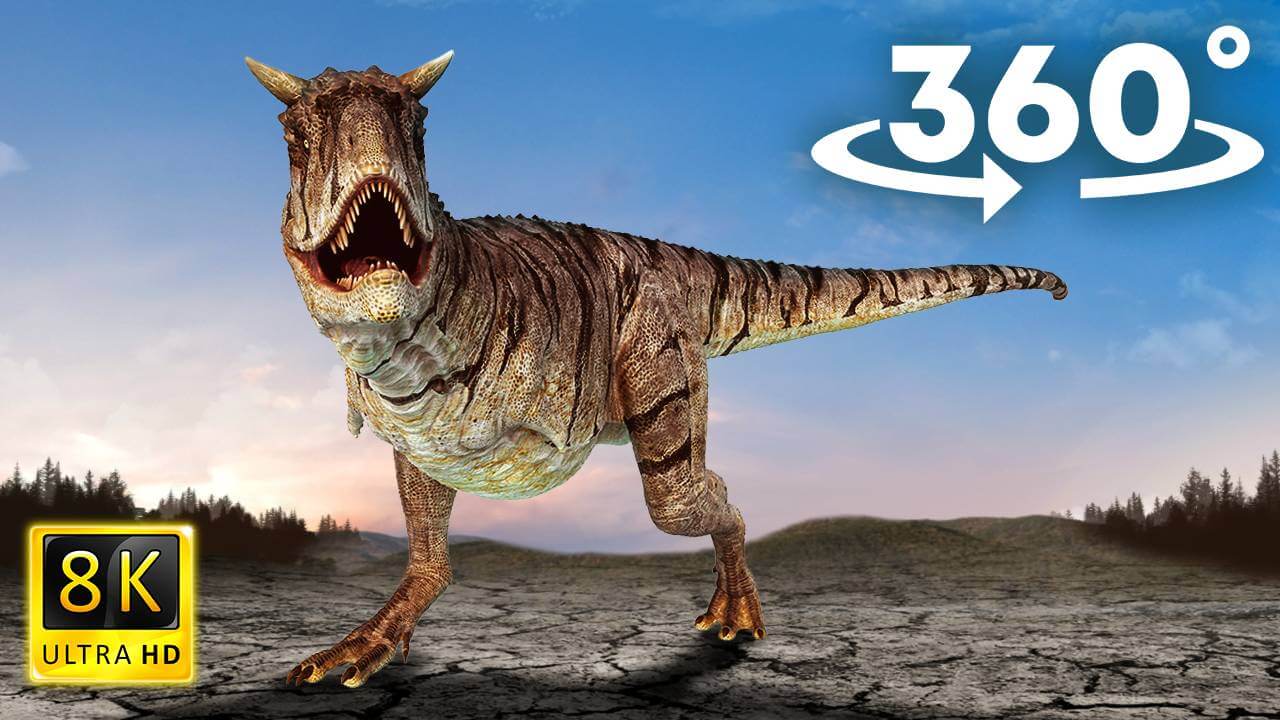 VR Jurassic Encyclopedia #24 – Carnotaurus dinosaur facts VR 360 video education